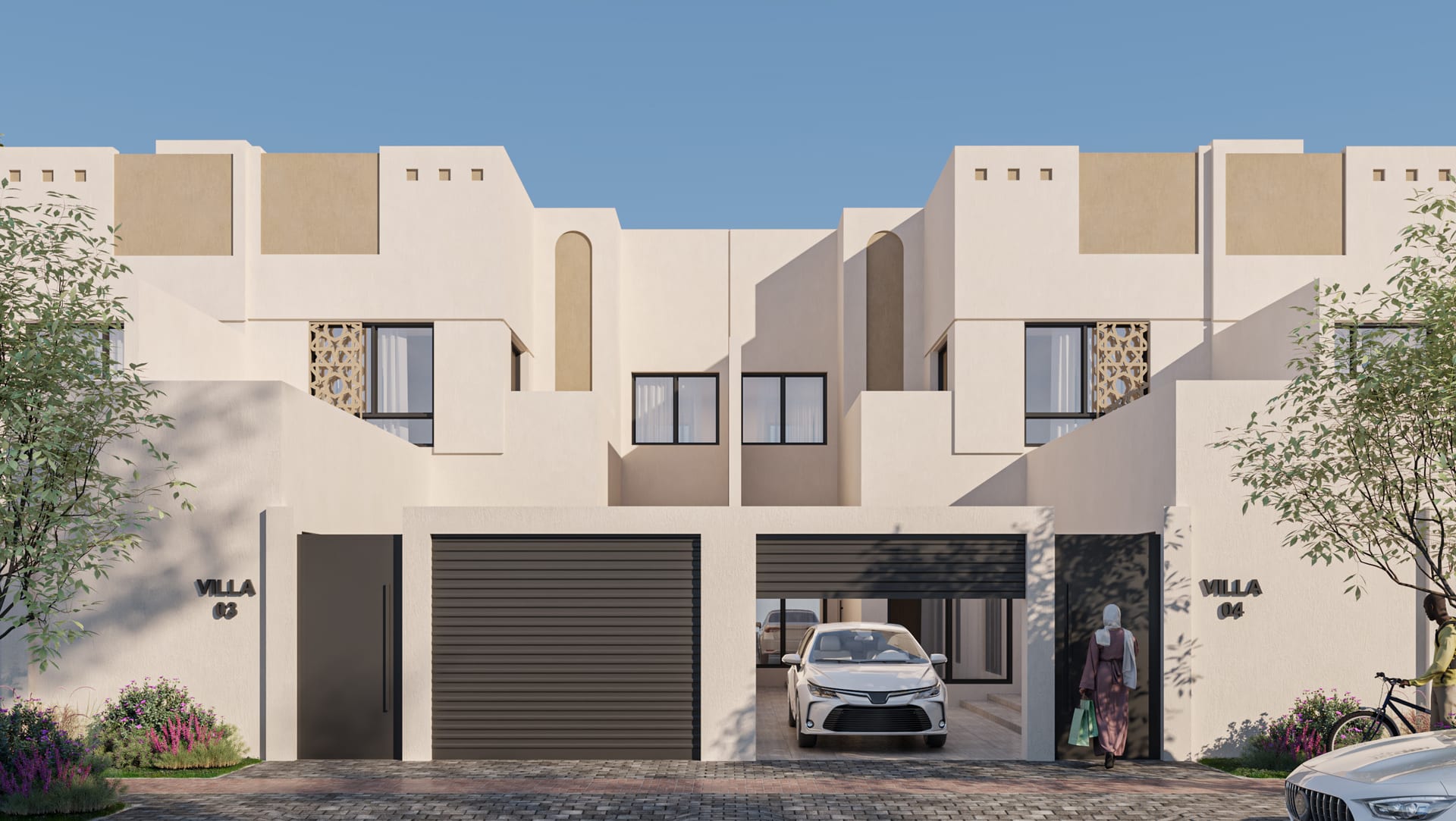 Illustrative — developer's finished unit at Wajhat Al-Wareef: Entrance — Al-Wareef Townhouse, Jeddah