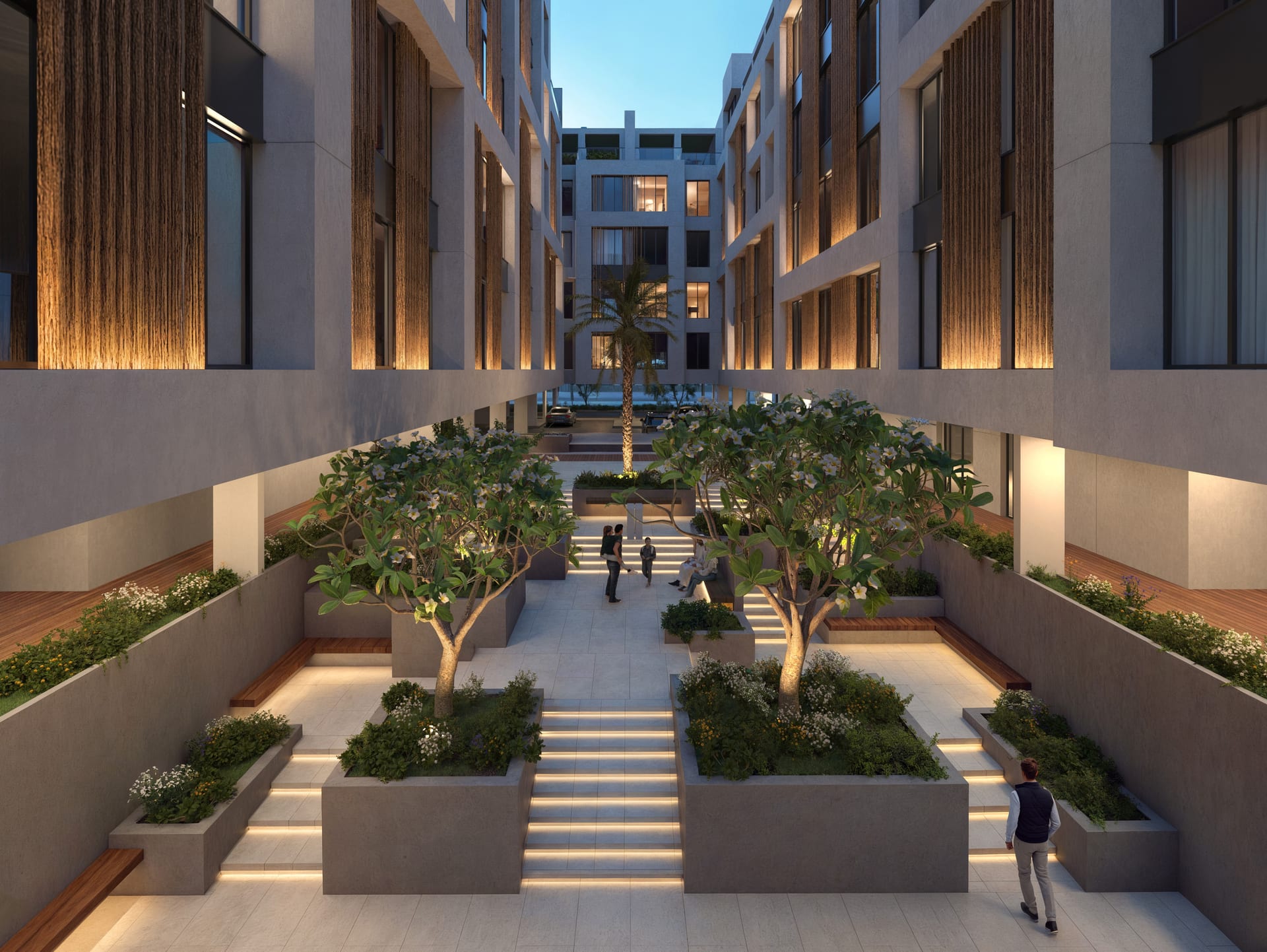 Courtyard — Darco Prime Waterfront, Al-Shati
