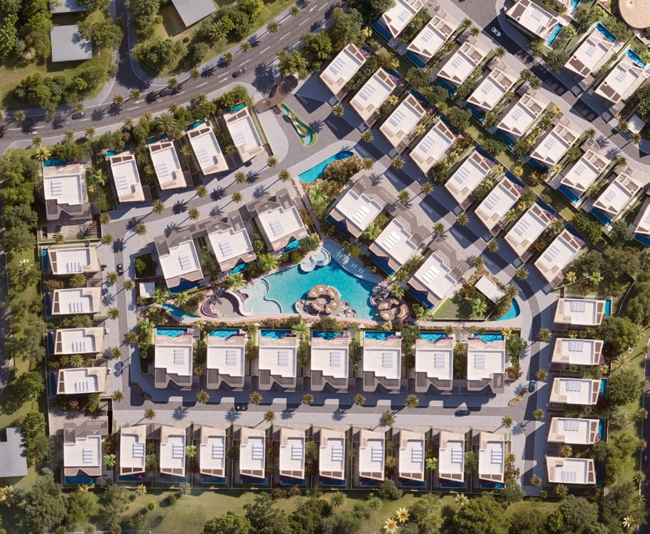 Aerial view — Knightsbridge Villas, Meydan District 11