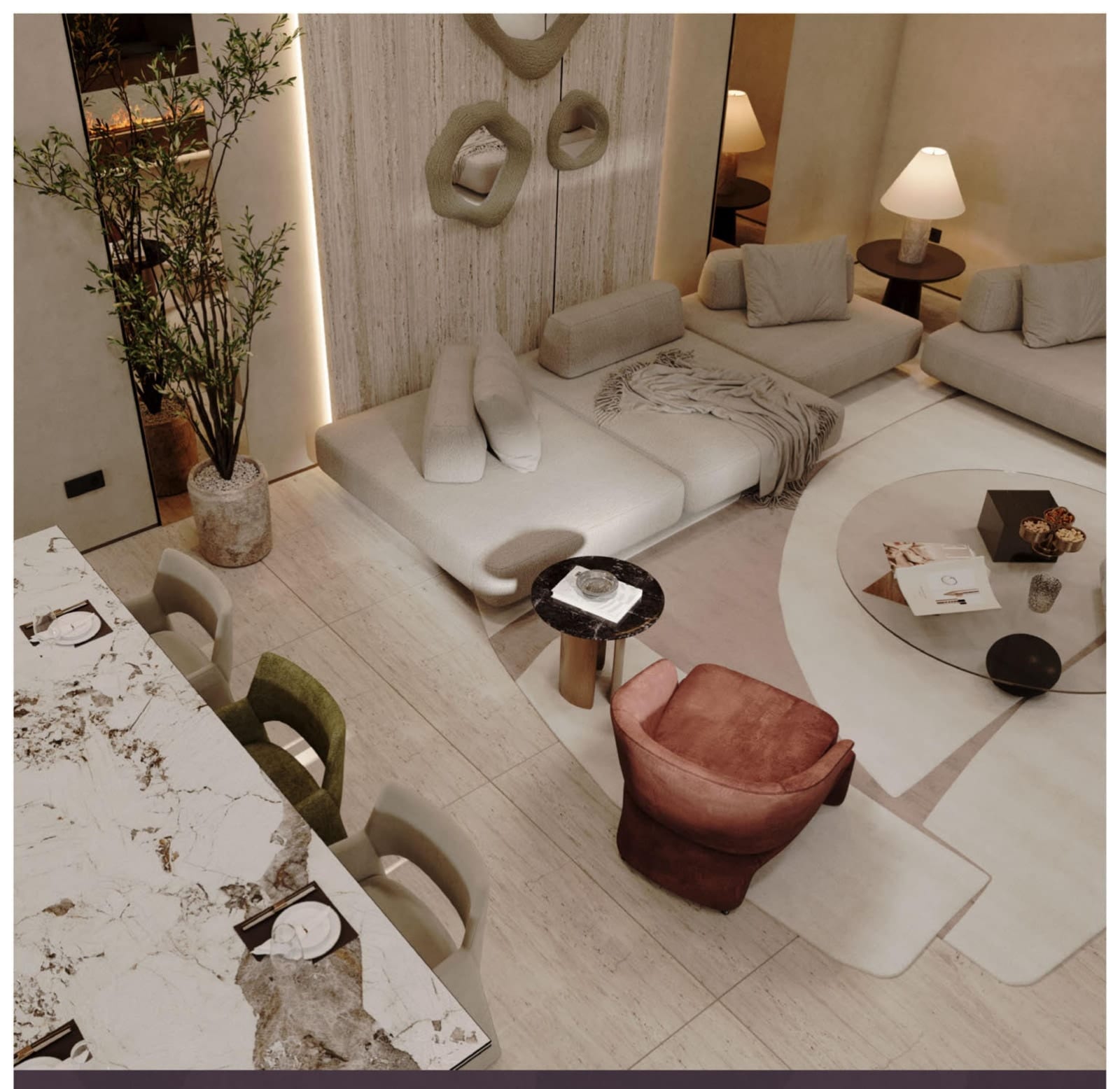 Dining room — Modern Villa in Al Shati, Jeddah