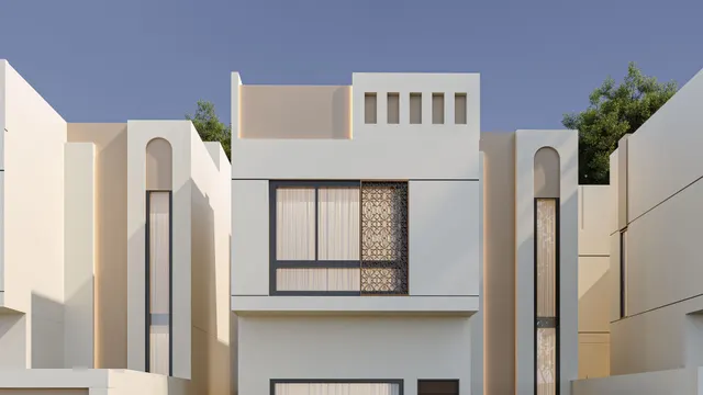 الواجهة الخارجية — فلل رحاب في وجهة الويرف، جدة
