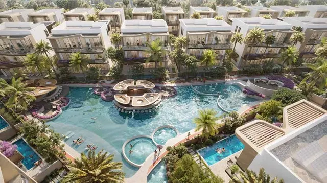 المسبح — فلل ذا نايتسبريدج في ميدان