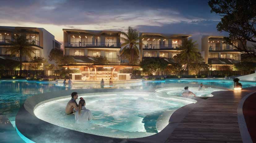 Pool at night — The Knightsbridge Villas, Meydan District 11